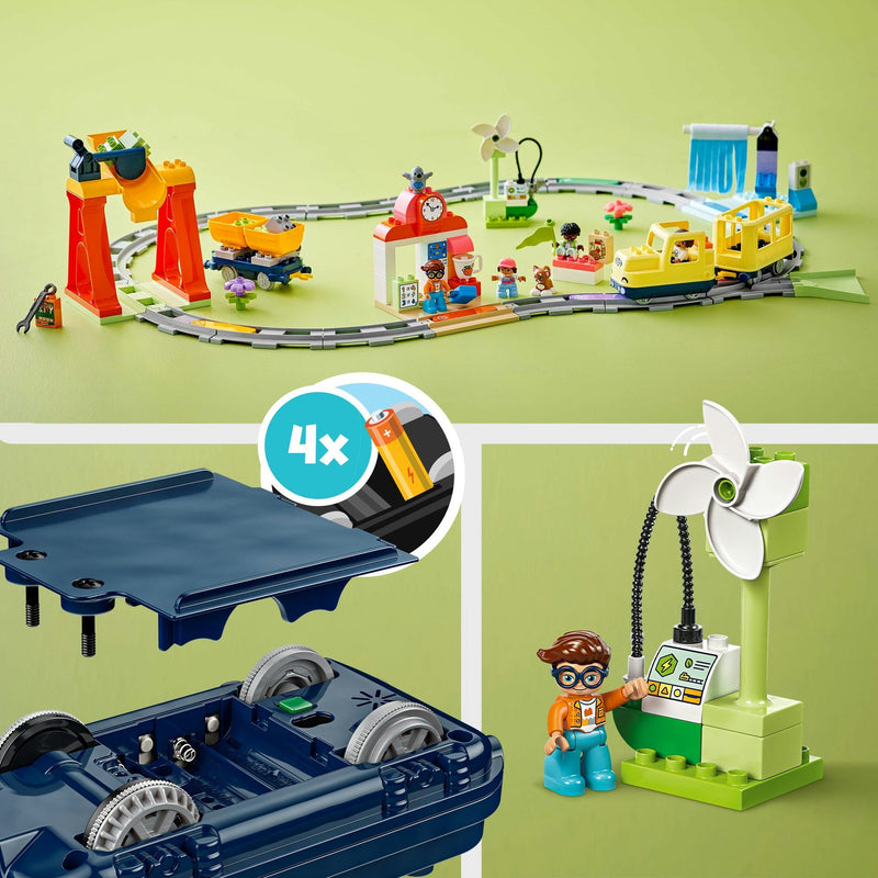 Afbeelding laden in galerijviewer, Lego duplo town 10428 grote interactieve buurttrein
