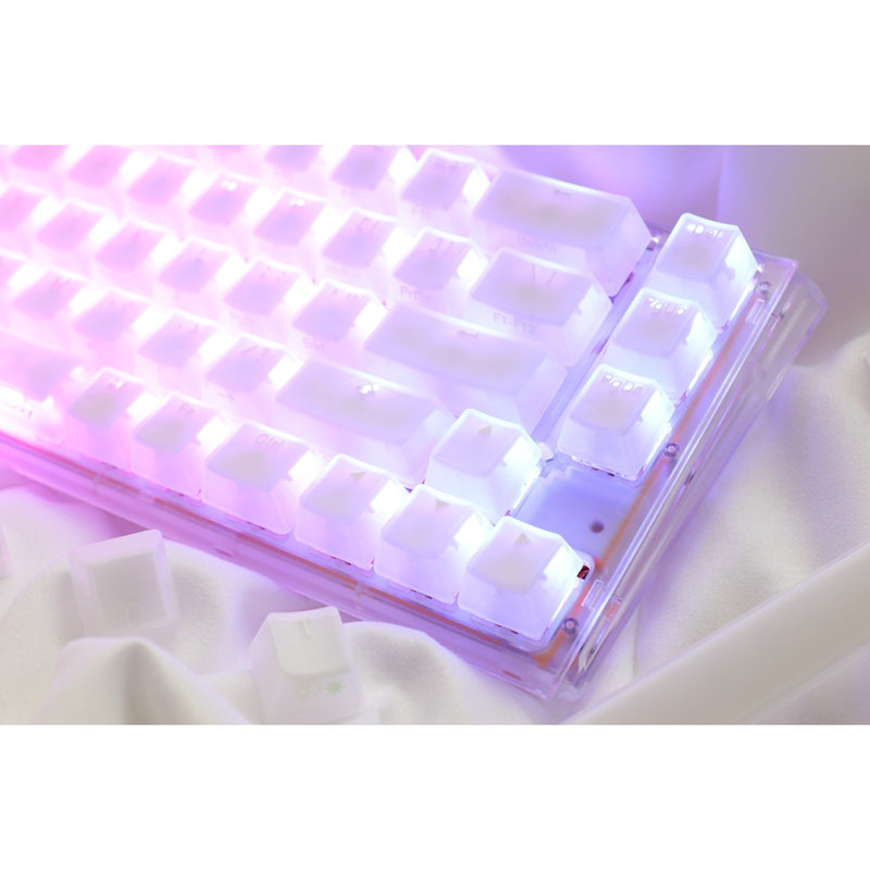 Afbeelding laden in galerijviewer, Ducky one 3 sf aura white rgb mechanisch toetsenbord (wit, us lay-out (qwerty), cherry mx brown, 65%, abs double shot, hot swap)
