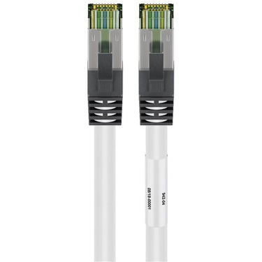 Goobay cat.8.1 netwerkkabel (wit, 0,5 meter, s ftp (pimf), rj-45)