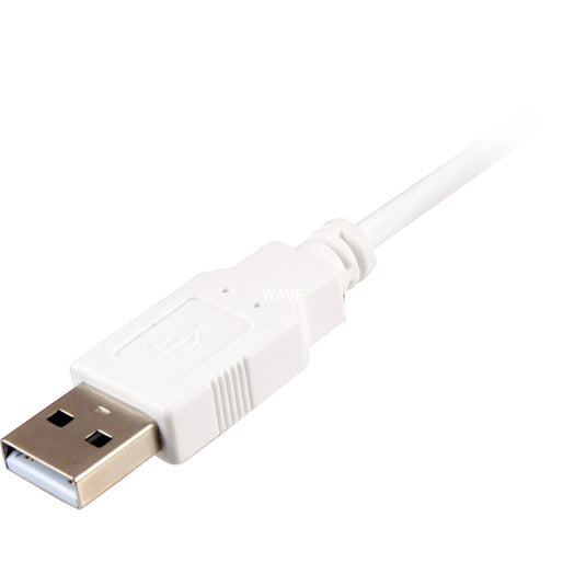Sharkoon usb-a 2.0 > micro usb-b kabel (wit, 1 meter)