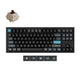 Keychron q3 ultra-m3 8k wireless custom mechanical keyboard (zwart, us lay-out (qwerty), silk pom brown, 80% (tkl), rgb, hot swap, 8k, 2.4 ghz | bluetooth 5.2 | usb-c)