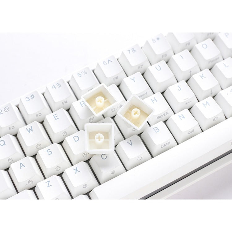 Afbeelding laden in galerijviewer, Ducky one 2 pro mini white classic rgb mechanisch gaming toetsenbord (wit, us lay-out (qwerty), cherry mx brown, 60%, rgb led, double-shot pbt, quack mechanics)

