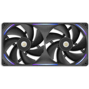Nzxt performance fan f280x rgb case fans (zwart, 2 stuks, 280 x 140 x 30 mm, pwm)