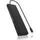 Icy box ib-dk2116-c 11-in-1 mobile dockingstation with triple video output (zwart, hdmi, displayport, lan, usb type-c)