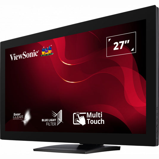 Viewsonic 10-point touch screen monitor td2760 27 (zwart, 1x hdmi, 1x displayport, vga, usb-a, usb-b)
