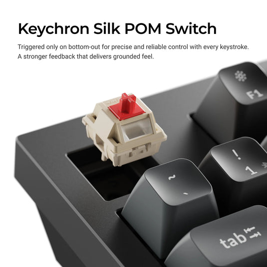 Keychron q5 ultra-m3 8k wireless custom mechanical keyboard (wit, us lay-out (qwerty), silk pom banana, 96%, rgb, hot swap, 8k, 2.4 ghz | bluetooth 5.2 | usb-c)