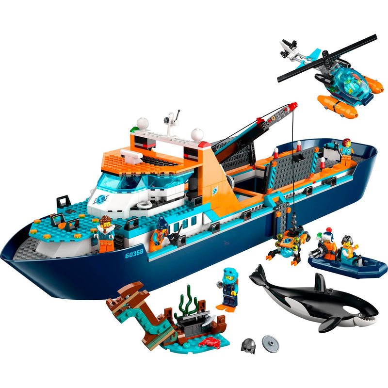 Afbeelding laden in galerijviewer, Lego city - poolonderzoeksschip constructiespeelgoed (60368)
