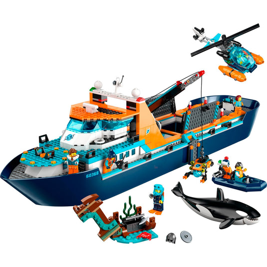 Lego city - poolonderzoeksschip constructiespeelgoed (60368)