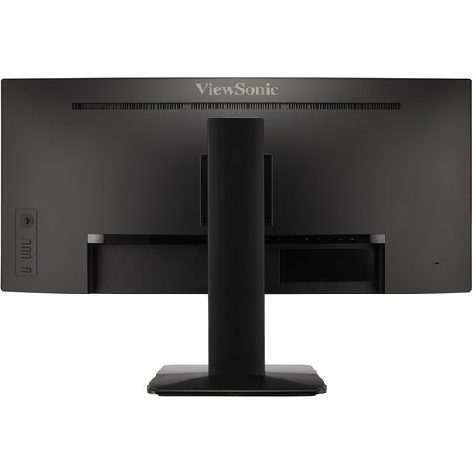 Viewsonic uwqhd curved docking monitor met kvm-switch vg3419c 34 ultrawide (zwart (mat), 1x hdmi, 1x displayport, usb-a, usb-b, usb-c, lan, audio)
