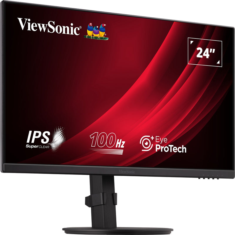 Afbeelding laden in galerijviewer, Viewsonic vg2408a 24 monitor (zwart, 1x hdmi, 1x displayport, usb-c, usb-a, sound, 100 hz)
