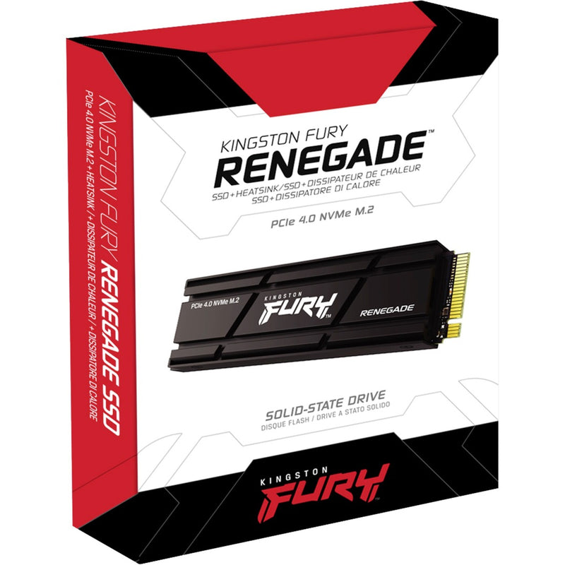 Afbeelding laden in galerijviewer, Kingston fury renegade met heatsink 2 tb ssd (zwart, sfyrdk 2000g, pcie 4.0 nvme, m.2 2280)
