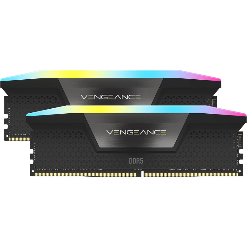 Afbeelding laden in galerijviewer, Corsair vengeance rgb 32 gb ddr5-6000 (2x 16 gb) werkgeheugen (zwart, cmh32gx5m2b6000c38, xmp 3.0)

