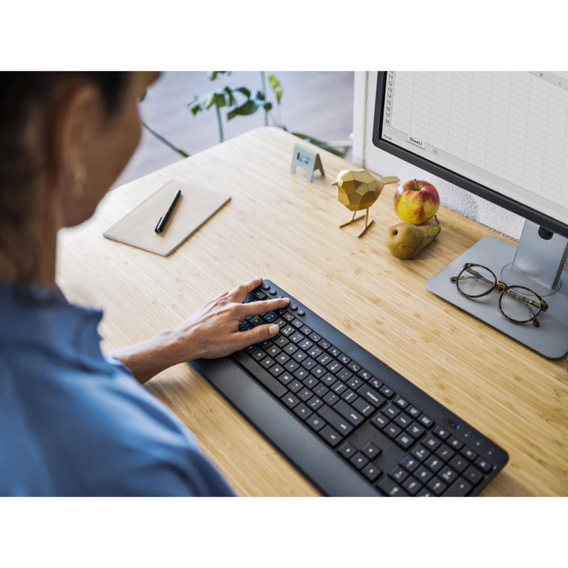 Afbeelding laden in galerijviewer, Trust trezo comfort draadloze toetsenbord- en muisset desktopset (zwart, us lay-out (qwerty), 100%)
