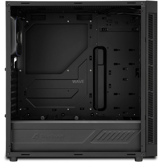 Sharkoon tg6 rgb midi tower behuizing (zwart | 4x usb-a | rgb | tempered glass)