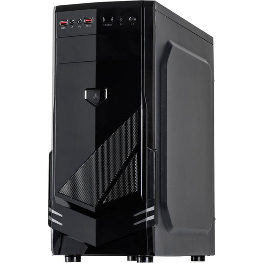 Inter-tech b-30 midi tower behuizing (zwart | 2x usb-a)