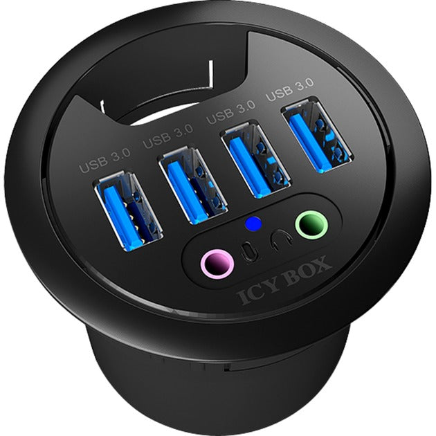Afbeelding laden in galerijviewer, Icy box ib-hub1403a usb-hub (zwart)
