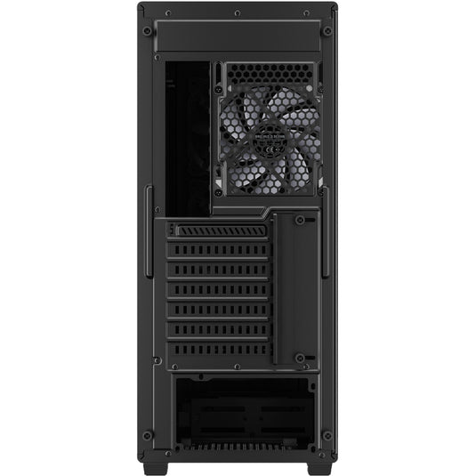 Sharkoon vk2 rgb midi tower behuizing (zwart | 2x usb-a | rgb | tempered glass)