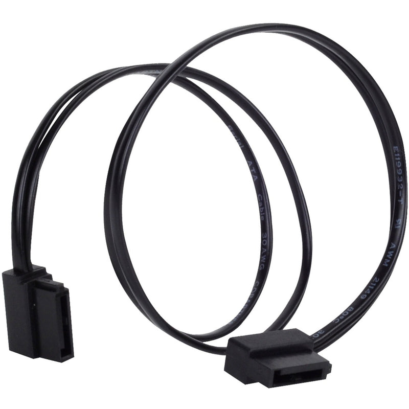 Afbeelding laden in galerijviewer, Silverstone sata iii kabel 30cm (zwart, 6gb s, low profile connector, cp11b-300)
