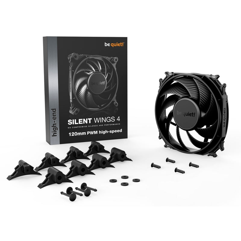 Afbeelding laden in galerijviewer, Be quiet! silent wings 4 pwm high-speed case fan (zwart, 120 x 120 x 25 mm)
