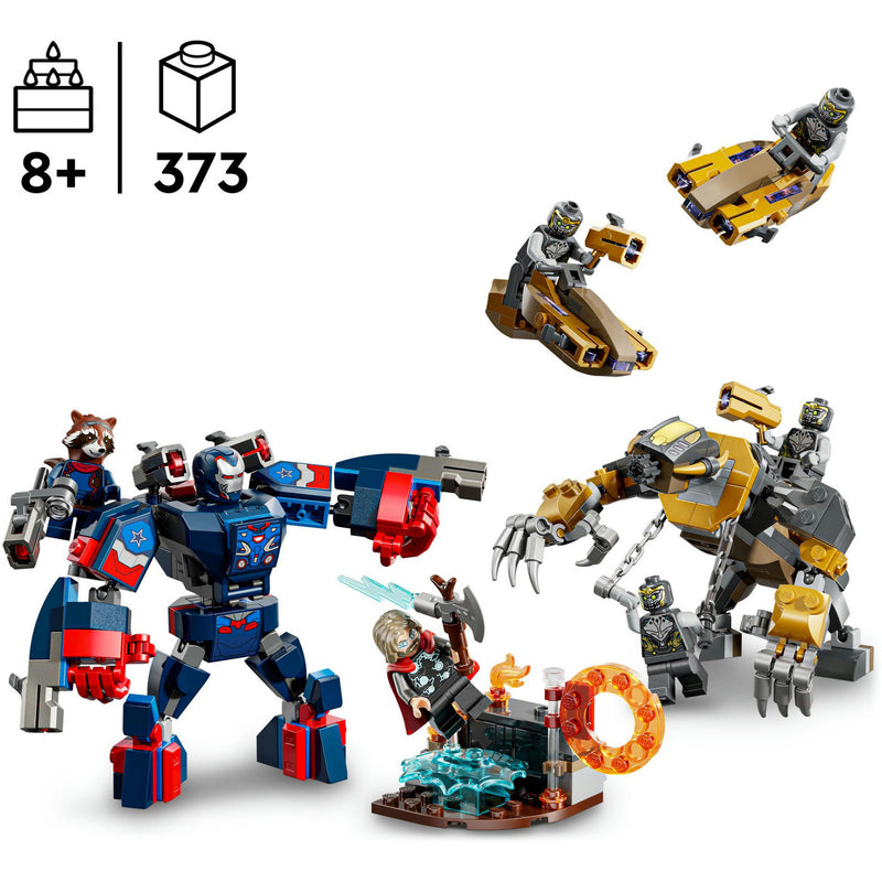 Afbeelding laden in galerijviewer, Lego super heroes marvel 76322 avengers endgame thor vs. chitauri

