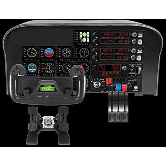 Logitech g saitek pro flight switch panel instrumentenpaneel (zwart, pc)