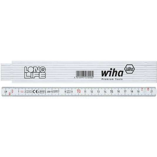 Wiha duimstok longlife 2 m meetlat (wit)
