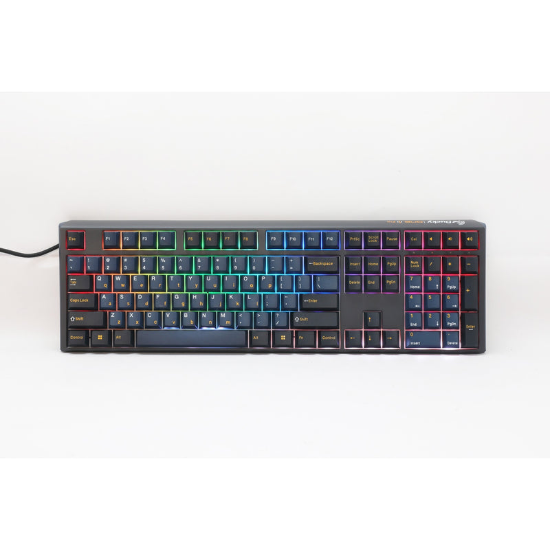 Afbeelding laden in galerijviewer, Ducky one 3 pro rgb mechanisch gaming toetsenbord (zwart, us lay-out (qwerty), cherry mx2a red, 100%, rgb led, double-shot pbt, quack mechanics, hot swap)

