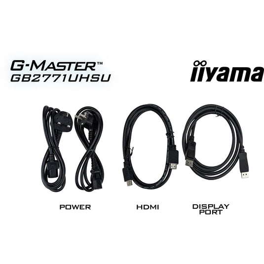 Iiyama g-master red eagle gb2771uhsu-b1 27 4k uhd gaming monitor (zwart (mat), 2x hdmi, displayport, 2x usb-a, 2x usb-c, 144 hz 288 hz)