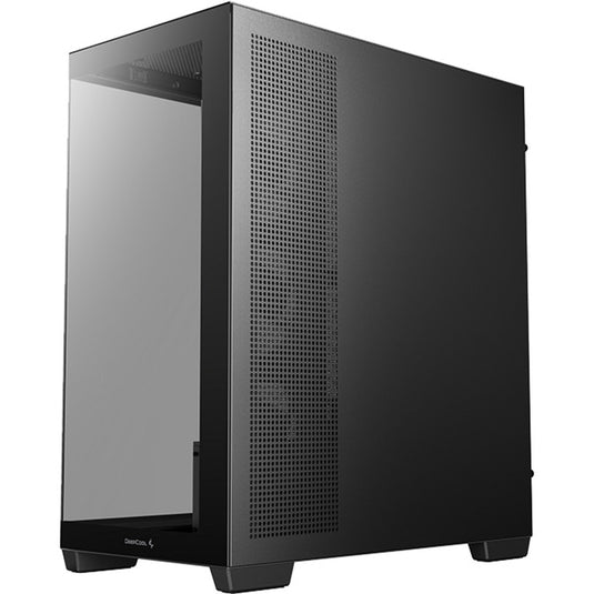 Deepcool cg580 4f v2 midi tower behuizing (zwart | 2x usb-a | 1x usb-c | rgb | tempered glass)