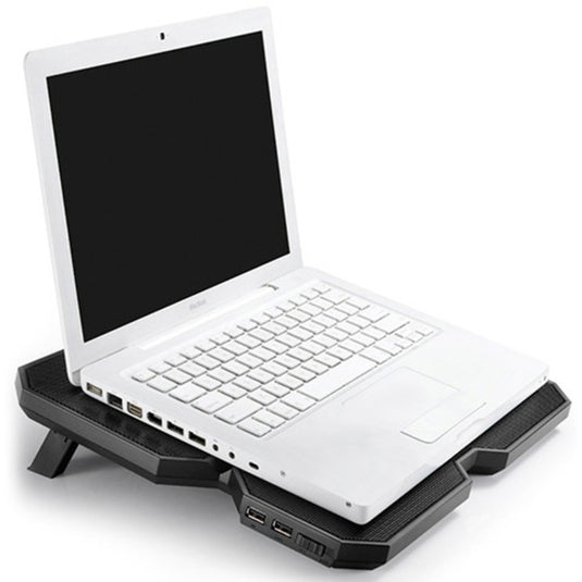 Deepcool multi core x6 laptopkoeler (zwart, 2x usb 2.0)