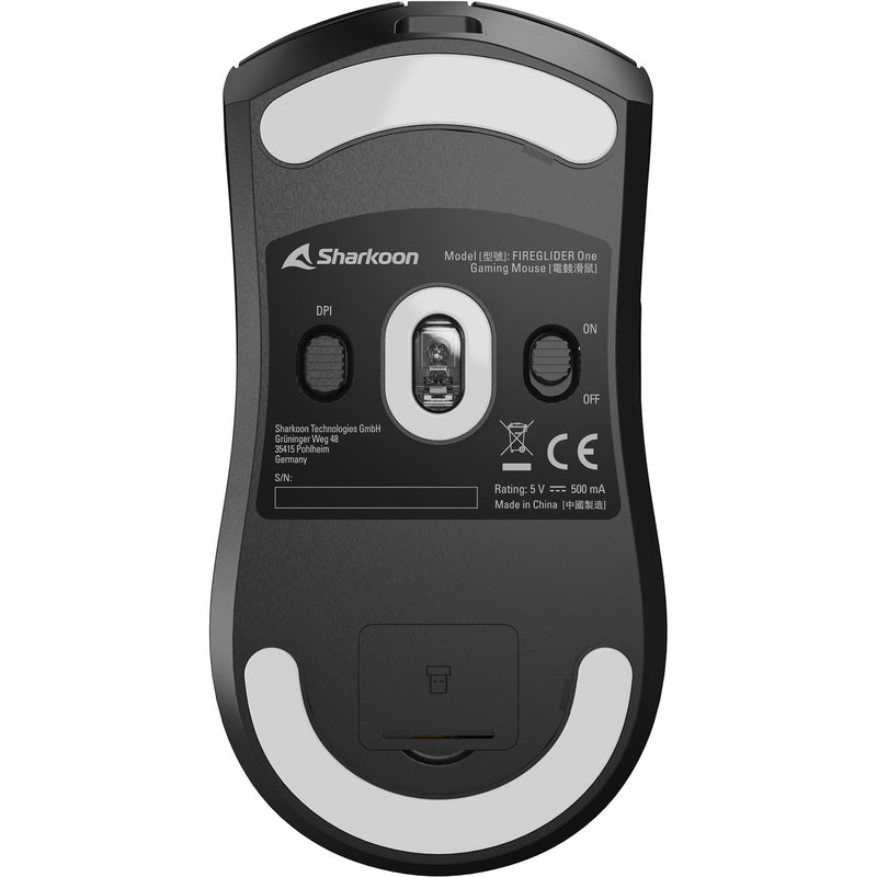 Afbeelding laden in galerijviewer, Sharkoon fireglider one gaming muis (zwart, 400 - 12.000 dpi, 2.4 ghz usb)
