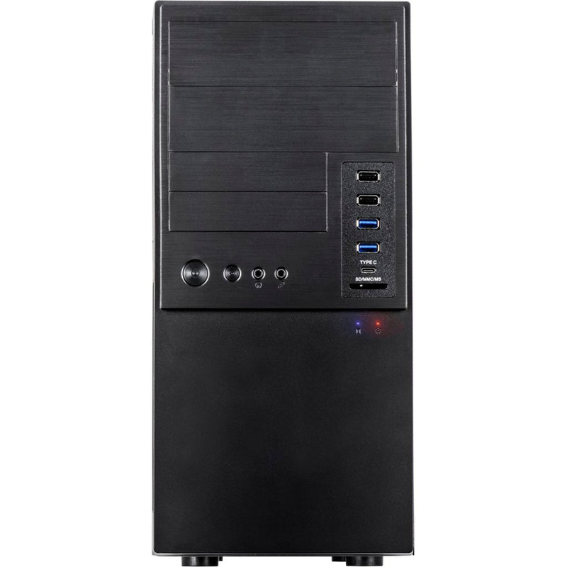 Afbeelding laden in galerijviewer, Inter-tech it-6865 midi tower behuizing (zwart | 4x usb-a | 1x usb-c)

