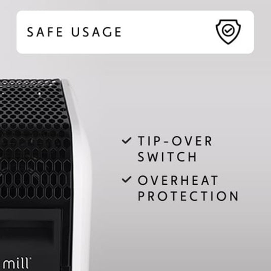 Mill gentle air wifi olieradiator oil2000wifi3 black (wit zwart, 2000w)