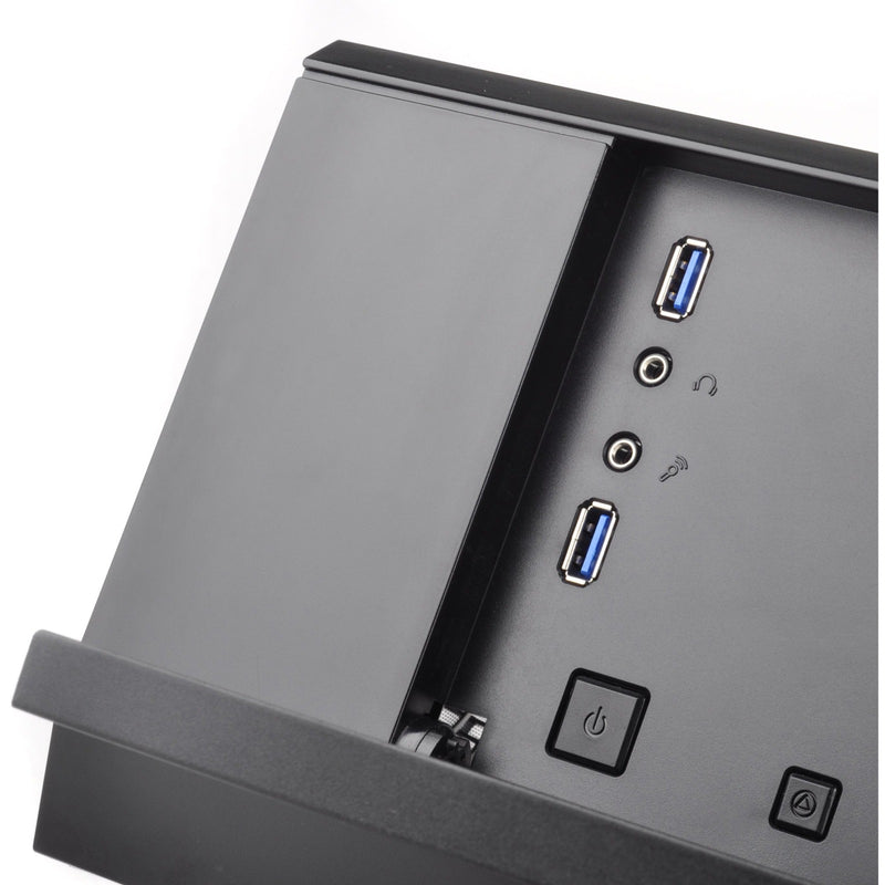 Afbeelding laden in galerijviewer, Silverstone sst-gd10b htpc behuizing (zwart | 2x usb-a)
