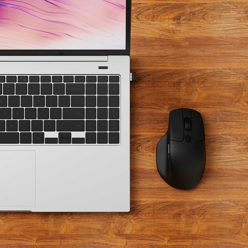 Afbeelding laden in galerijviewer, Keychron m6-a1 wireless mouse (zwart, 100 - 26.000 dpi, usb-c bluetooth 5.1 2.4 ghz)
