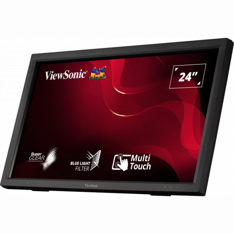 Afbeelding laden in galerijviewer, Viewsonic ir touch monitor td2423 24 (zwart, 1x hdmi, vga, dvi-d, usb-a, usb-b)
