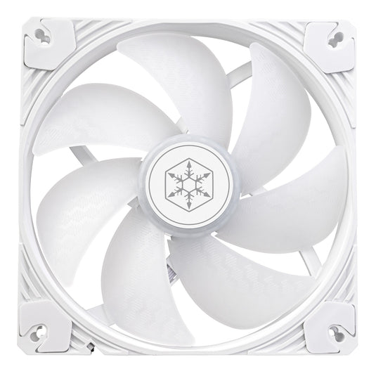 Silverstone shark force 140 argb case fan (wit, 140 x 140 x 25 mm, pwm, 4-1 pin argb (5v led))