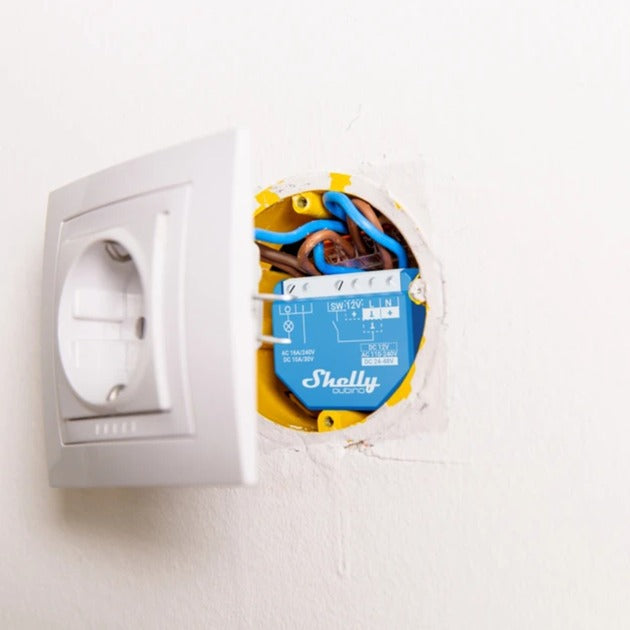 Afbeelding laden in galerijviewer, Shelly qubino wave 1 relais (blauw, 1-kanaals, z-wave)
