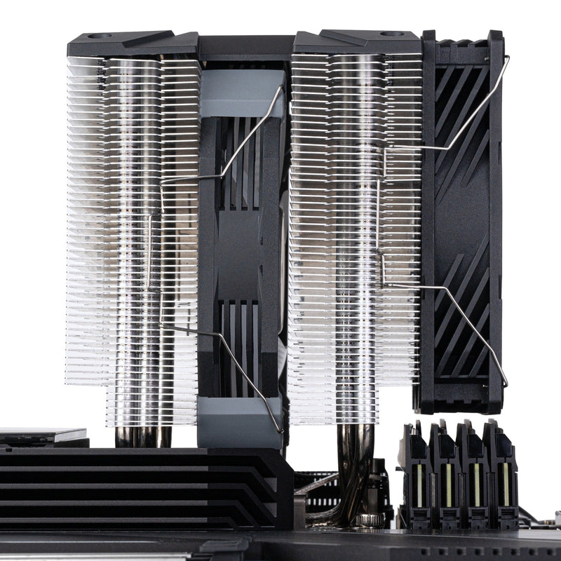 Afbeelding laden in galerijviewer, Silverstone sst-hyd140-argb cpu-koeler (4-pins pwm fan-connector, 4-1 pin argb (5v led))
