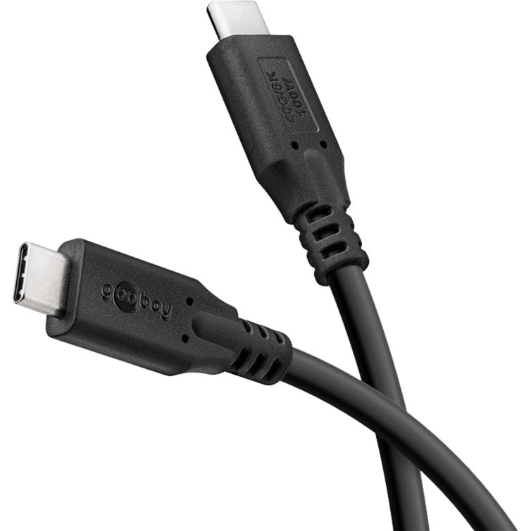 Afbeelding laden in galerijviewer, Goobay usb-c 4.0 > usb-c kabel (zwart, 0,5 meter)

