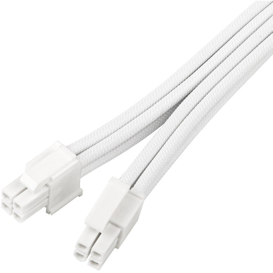 Silverstone sst-pp07e-eps8w-v2, eps 12v 8pin (4+4) verlengkabel (wit, 30 centimeter)