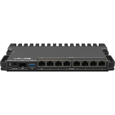 Mikrotik heavy-duty rb5009 router (rb5009upr+s+in) (zwart, marvell armada 7040 cpu, poe, sfp+)