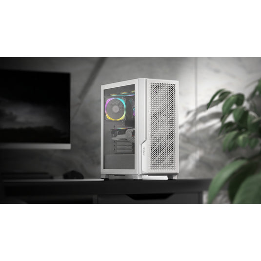 Antec p20c midi tower behuizing (wit | 2x usb-a | 1x usb-c | tempered glass)