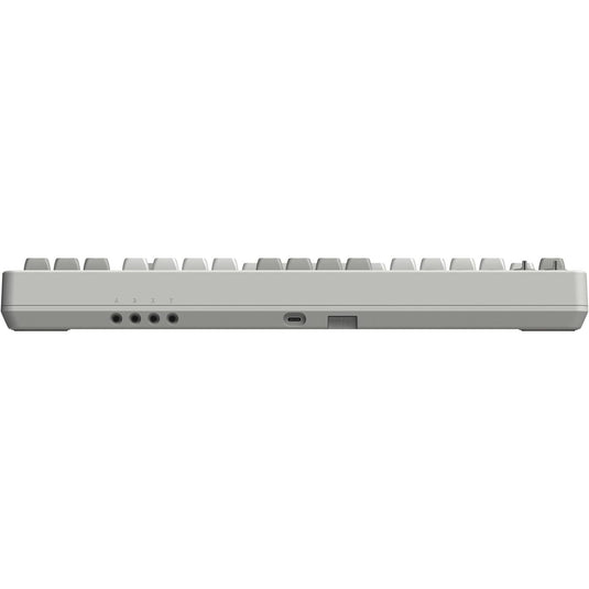 8bitdo retro mechanical keyboard m edition (grijs, us lay-out (qwerty), kailh box white, 80% (tkl), bluetooth low energy, wireless 2.4g, usb)