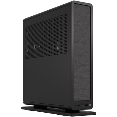 Fractal design ridge black mini tower behuizing (zwart | 2x usb-a | 1x usb-c)
