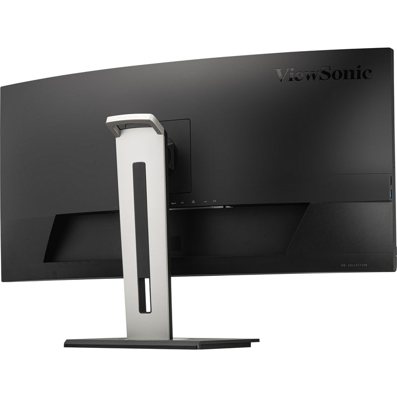 Afbeelding laden in galerijviewer, Viewsonic uwqhd curved docking monitor vg3456c 34 ultrawide (zwart (mat), 2x hdmi, 1x displayport, usb-a, usb-b, usb-c, lan, audio)
