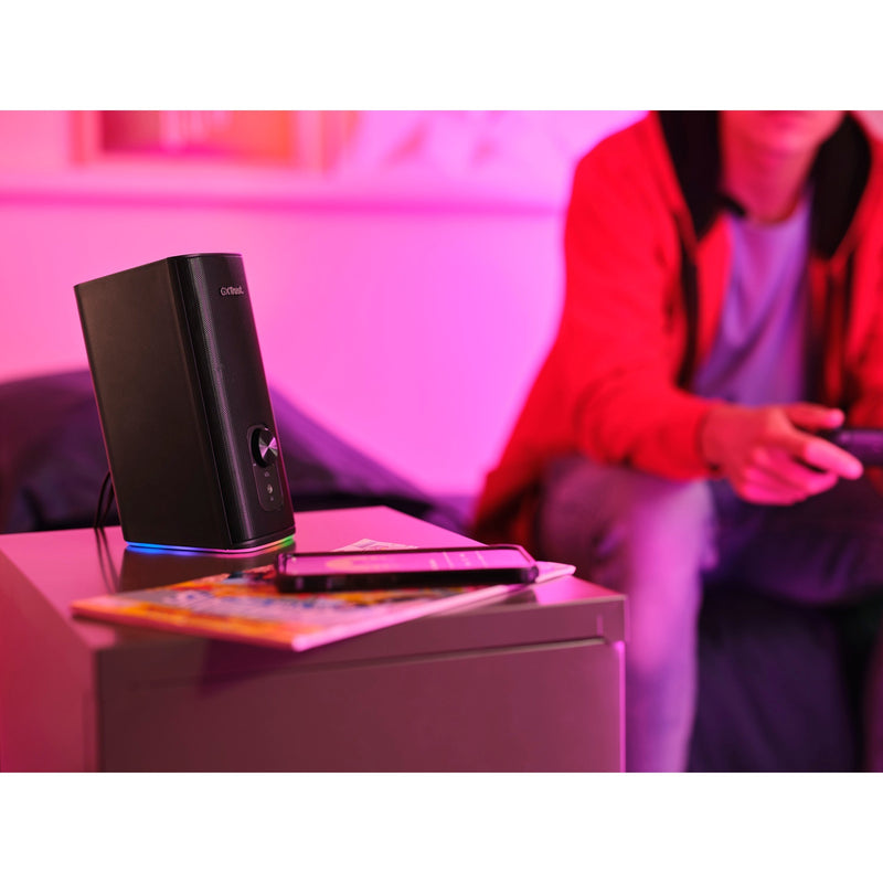 Afbeelding laden in galerijviewer, Trust gxt 612 cetic pc-luidspreker (zwart, bluetooth, rgb)
