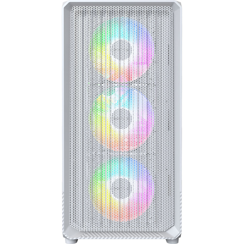 Afbeelding laden in galerijviewer, Montech x5m midi tower behuizing (wit | 2x usb-a | 1x usb-c | rgb | tempered glass)

