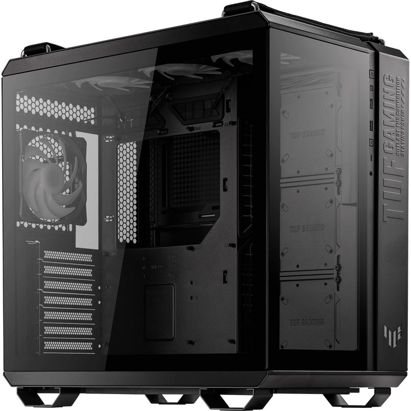 Afbeelding laden in galerijviewer, Asus tuf gaming gt502 plus midi tower behuizing (zwart | 2x usb-a | 1x usb-c | tempered glass)

