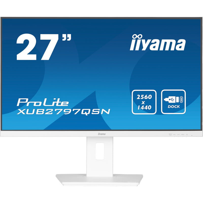 Afbeelding laden in galerijviewer, Iiyama prolite xub2797qsn-w2 27 monitor (wit, hdmi, displayport, 4x usb-a, usb-c, rj-45)

